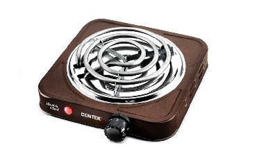 плитка CENTEK CT-1508 шоколад однокомфорочная