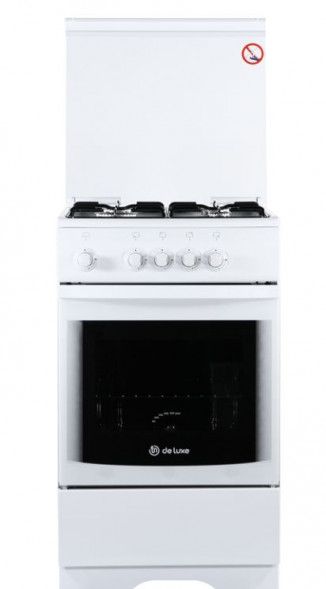 Газовая плита DE LUXE 5040.37г(кр) белый