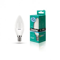 Лампа свтодиодная CAMELION (12386) LED8-C35/845/E14/4500К