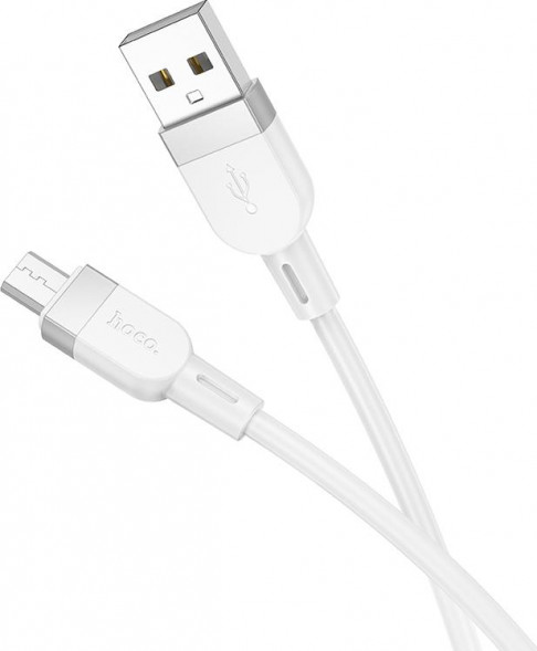 Кабель HOCO (6942007636230) X109m 2.4A USB-microUSB 1 m белый