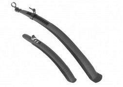 Крылья STELS Крылья 24"-26" TEN-051 крепл. для подсед. пальцев 28,6-31,8мм, пластиковые чёрные, комплект 610190 LU086234