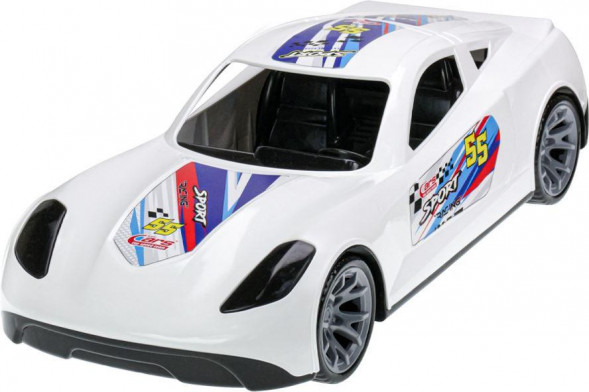 Игрушка РЫЖИЙ КОТ Машинка Turbo V-MAX белая 40 см ( Арт. И-5851)