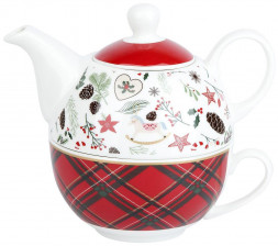 Набор 2пр NOUVELLE HOME Набор 2пр "Edinburgh": чайник v=400 мл и чашка v=270мл 1620109