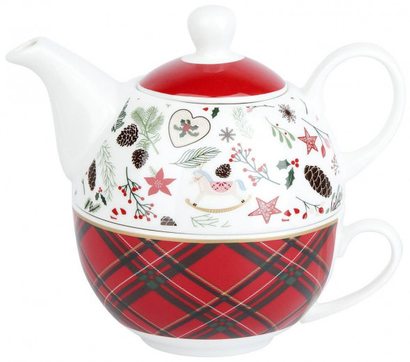 Набор 2пр NOUVELLE HOME Набор 2пр &quot;Edinburgh&quot;: чайник v=400 мл и чашка v=270мл 1620109