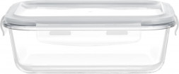 Контейнер MASTER HOUSE Кратос-640 из жаропрочного стекла прямоугольный с пластиковой крышкой 75730