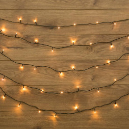 Гирлянда NEON-NIGHT (303-116) ГИРЛЯНДА &quot;ТВИНКЛ-ЛАЙТ&quot; 20 М, ТЕМНО-ЗЕЛЕНЫЙ ПВХ, 160 LED, ТЕПЛЫЙ БЕЛЫЙ