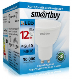 Лампа SMARTBUY (SBL-GU10-12-60K) 12W/6000K/GU10