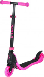 Самокат РЫЖИЙ КОТ 2-х колёсный FAST (колеса PU 120мм, свет, 67*25,5*67-90см, до 60кг) розовый СМК-0879 ПП-00218700