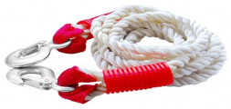 Трос буксировочный AVS KT-5000 канат с крюками 5т 4,5м, в пакете