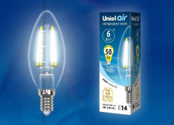 Лампочки светодиодные UNIEL (UL-00002198) LED-C35-6W/NW/E14/CL GLA01TR
