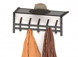 Вешалка с полкой ЗМИ Вешалка с полкой &quot;Торонто 21&quot;, hanger with shelf ВСПТ21 Графит