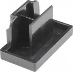 АКСЕССУАРЫ ДЛЯ СВЕТИЛЬНИКОВ VOLPE (UL-00007453) UFB-Q123 C21 BLACK 1 POLYBAG Заглушка торцевая типа R. Черная. ТМ Vople