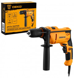Дрель ударная сетевая DEKO DKID850W с быстрозажимным патроном, 850Вт 063-4155
