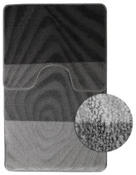 Коврик д/ванной комнаты САНАКС 00230 Коврик в ванную SILVER 202020 двойной АНТРАЦИТ 60х100+50х60см