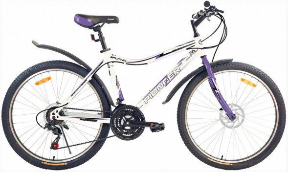 Велосипед PIONEER SPUTNIK 26&quot;/18&quot; white-violet-black