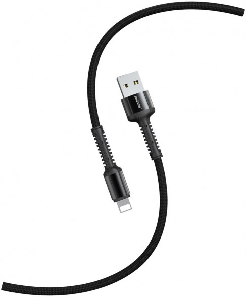 Кабель SMARTBUY (iK-512-S26b) S26 Lightning черный.,3 А,PD,нейл.,1м