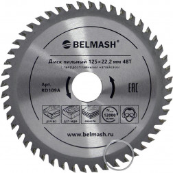 Диск пильный BELMASH Диск пильный 125?22,2/20 48Т