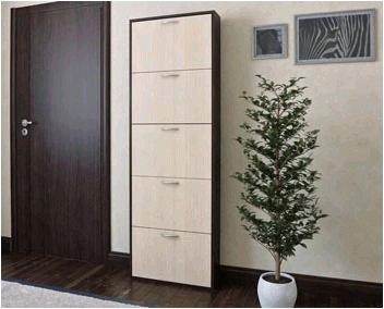 Обувница VENTAL Комфорт УК-5 венге/бел.дуб