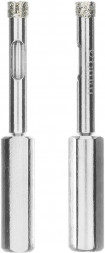 Сверло MATRIX Сверло алмазное по керамограниту, 6 х 67 мм, 3-гранный хвостовик 2 шт.// MATRIX Сверло алмазное по керамограниту, 6 х 67 мм, 3-гранный хвостовик 2 шт.//