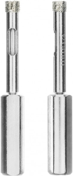 Сверло MATRIX Сверло алмазное по керамограниту, 6 х 67 мм, 3-гранный хвостовик 2 шт.// MATRIX Сверло алмазное по керамограниту, 6 х 67 мм, 3-гранный хвостовик 2 шт.//