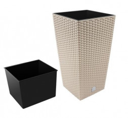 Кашпо PROSPERPLAST Кашпо RATO SQUARE DRTS325-7529U мокко 2пр 21 и 49л