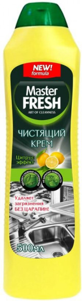 Чистящее средство MASTER FRESH С0006174 крем Аромат лимона, 500 мл MASTER FRESH С0006174 крем Аромат лимона, 500 мл