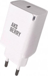 СЗУ AKSBERRY (6900278610014) T55 PD 45W c кабелем Type C -Type C 60W (белый)