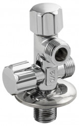 Кран для двойного подключения МАК 126 Кран для двойного подключения манжетный 1/2х1/2х1/2