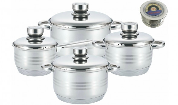 Набор посуды EDENBERG EB-3702 нерж.сталь (8 предметов)