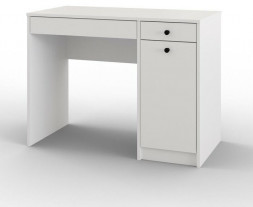 Стол письменный МЕБЕЛЬ-КОМПЛЕКС Найс исп.2 Белый РЕ/Белый РЕ (1 уп.)