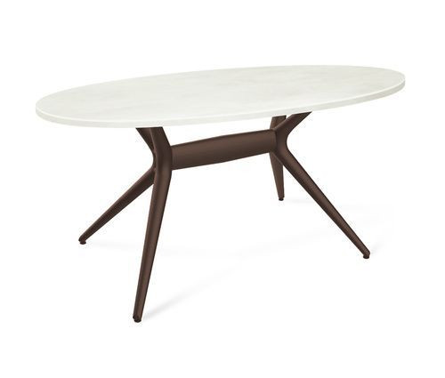 Стол SHEFFILTON SHT-TU30-2/TT 120/80 коричневый/бетон крем пластик/МДФ (184804)