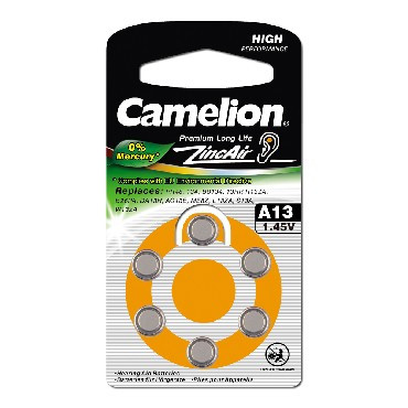 Элементы питания CAMELION (12824) ZA13 BL-6