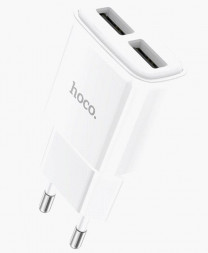 СЗУ HOCO (6931474749499) СЗУ HOCO C88A Star round dual port белый