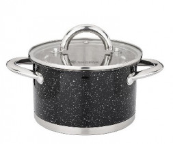 Кастрюля AGNESS 937-305 Black Marble 1,8л