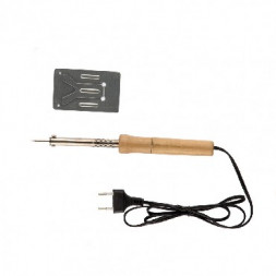 Паяльники электрические SPARTA Паяльник с ручкой из дерева, 30 Вт, 220 В 913101