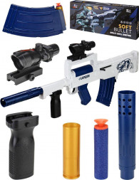 Игрушка NO NAME Автомат(6 гильз,12 патронов,прицел,глушитель,держатель,магазин,глушитель)(Арт.Y25249035)