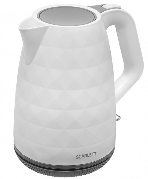 Чайник электрический SCARLETT SC-EK18P49 белый с серым 1,7л