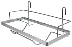 Полка д/бум. полотенец MULTIDOM Полка д/бум. полотенец навесная на рейлинг 27x12x11,5 см AN52-129