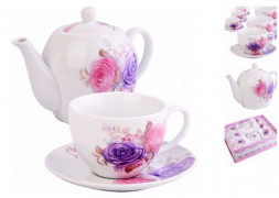 Чайный сервиз LORAINE 30879 Чайный сервиз 13пр с чайником 1л LR (х4)