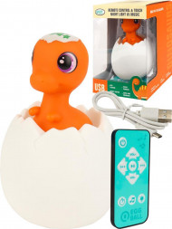 Светильник детский NO NAME Брахиозавр (звук,свет,пульт,пласт.,USB в к-те,в кор.)(12,5*8cм) ИК-8482 ПП-00194900