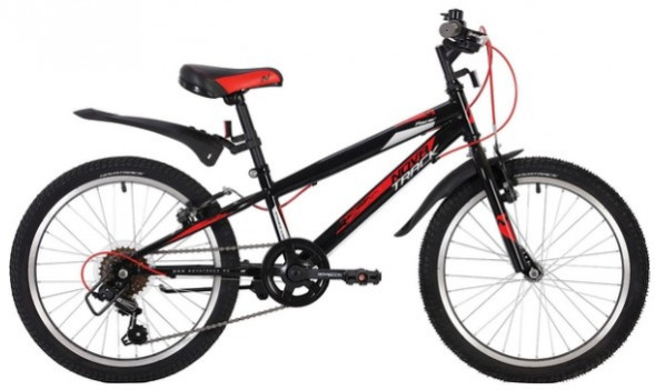Велосипед NOVATRACK 20SH6V.RACER.BK20 20&quot; RACER, черный 139724