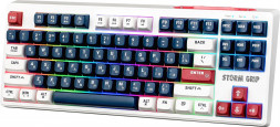 Клавиатура DEFENDER (45188) Storm Grip GK-188 RU,белый/синий