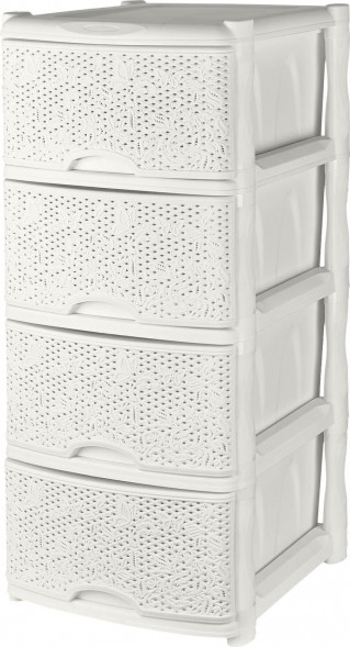 Комод KEEPLEX KL377112048 Fiori четырехсекционный 50х41,5х55,5см белое облако