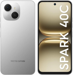 Смартфон TECNO Spark 40C 8/256Gb Grey (KM4K 256+8 TITANIUM GREY)