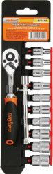 Набор головок OMBRA 911412 Набор торцевых головок и аксессуаров 1/4&quot;DR, 12 предметов