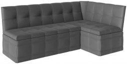 Скамья угловая со спальным местом BONMEBEL Скамья угловая со спальным местом Квадро тип 1 исп. 2 кожзам серый (3 пак.)