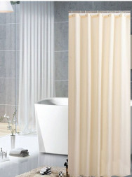 Штора для ванной РЫЖИЙ КОТ Штора для ванной 180х180 см бежевая (005746)