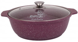 Жаровня KUKMARA ж31tsm а/пр литая 3,0л стекл/кр Trendy style mystery