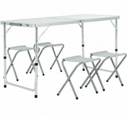 GREEN GLADE Набор мебели для пикника M790-1 (мраморный белый)