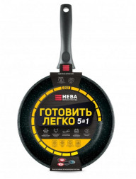 Сковорода НЕВА МЕТАЛЛ ПОСУДА GL2122 а/пр литая 22см Готовить легко stone